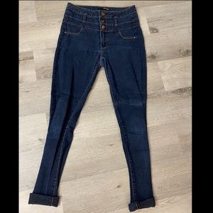 Dark Blue High Rise Jeans